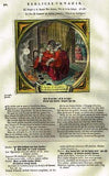 Jacob Cats -1655- LOVE & FIRE DO NOT MIX - H-C Antique Print Emblem