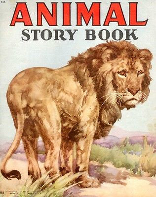 Chromo - 1943 - Animal Story Book - LION - FRONT COVER