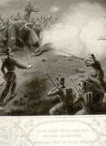 England's Battles by Williams-1860- RUSSIAN ATTACK - Antique Print