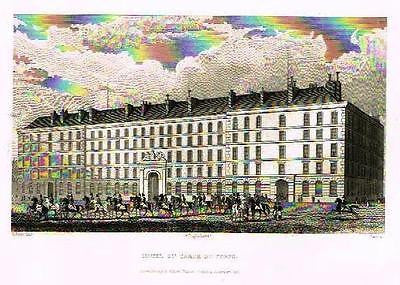 Paris & Its Environs - "HOTEL DU CARDE DE CORPS" - Steel Eng - 1831