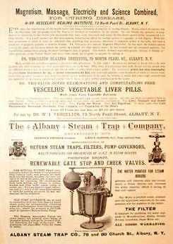 Albany N.Y. Advertisng -1886- ALBANY STEAM TRAP COMPANY - Sandtique-Rare-Prints and Maps