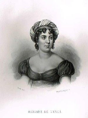 CHATEAUBRIAND'S Memoires - Engraving -1860- MADAME DE STAEL