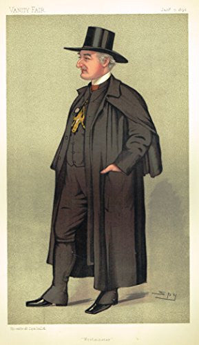 Vanity Fair SPY Portrait - WESTMINISTER - Large Chromolithograph - 1893