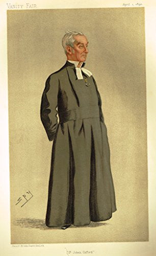 Vanity Fair SPY Portrait - ST. JOHN'S, OXFORD - Large Chromolithograph - 1893