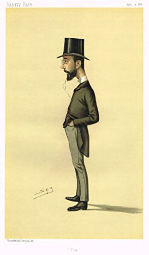 Vanity Fair "SPY" Caricature - "TIM" (TIMOTHY MICHAEL HEALY) - Chromolithograph - 1886