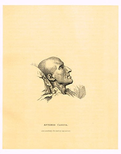 Cicognara's Works of Canova - "ANTONIO CANOVA" - Heliotype - 1876
