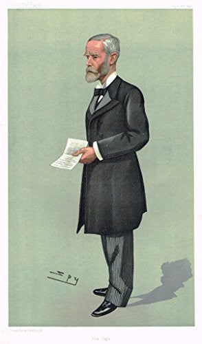 Vanity Fair SPY Caricature - THE CAPE (SIR JOHN GORDON SPRIGG) - Chromolithograph - 1886