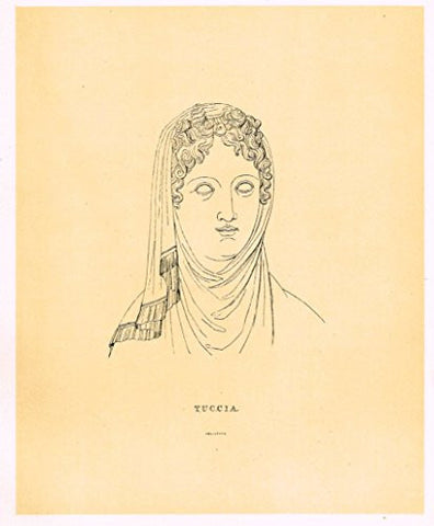 Cicognara's Works of Canova - "TUCCIA"- Heliotype - 1876