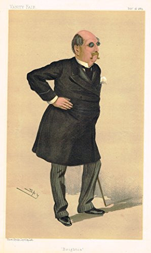 Vanity Fair SPY Caricature - BRIGHTON (SIR WILLIAM TINDAL ROBERTSON) - Chromolithograph - 1895
