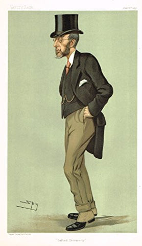 Vanity Fair "SPY" Caricature - "OXFORD UNIVERSITY" - Chromolithograph - 1895