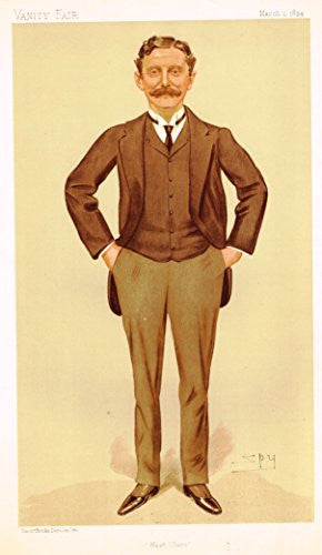 Vanity Fair SPY Portrait - WEST CLAIRE - ROCKFORT MAQUIRE - Large Chromolithograph - 1894