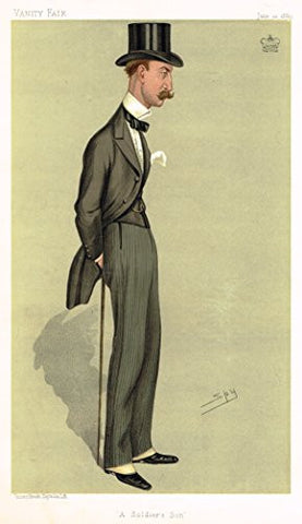 Vanity Fair SPY Caricature - A SOLDIER'S SON (LORD SANDHURST) - Chromolithograph - 1895