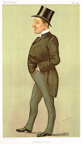 Vanity Fair SPY Caricature - A HEGELIAN POLITICIAN (RBS HALDANE, M.P.) - Chromolithograph - 1895