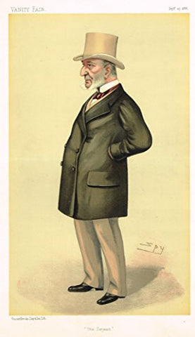 Vanity Fair SPY Caricature - THE SERJEANT (SIR JOHN SIMON) - Chromolithograph - 1895
