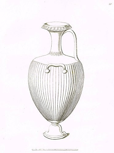 Fine Greek Engraving - EAGLE & DUCK HANDLED PITCHER - c1820