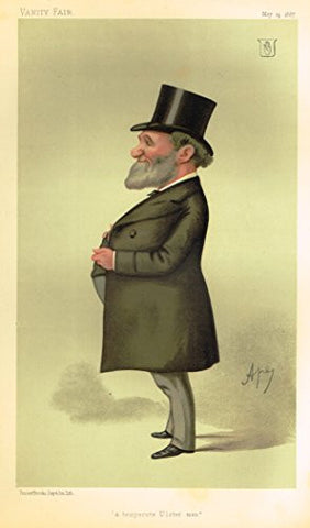 Vanity Fair SPY Portrait - A TEMPERATE ULSTER MAN - Large Chromolithograph - 1887