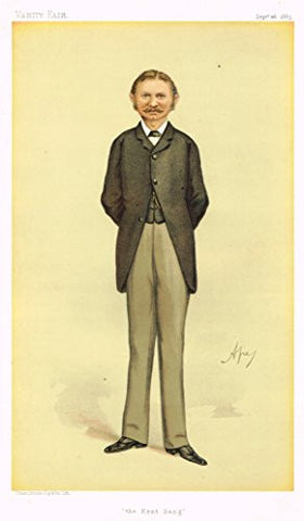 Vanity Fair SPY Portrait - THE KENT GANG - ATERO DOUGLAS - Large Chromolithograph - 1895