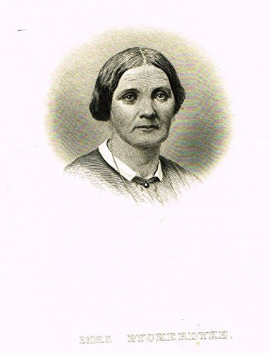 Moore's Women of the War - MRS. BYCKERDYKE - Steel Engraving - 1868