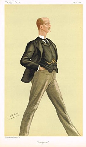 Vanity Fair "SPY" Caricature - "ORANGEMAN" (LORD ARTHUR WILLIAM HILL) - Chromolithograph - 1895