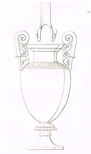Fine Greek Engraving - "GOOSE HANDLED VASE" - c1820