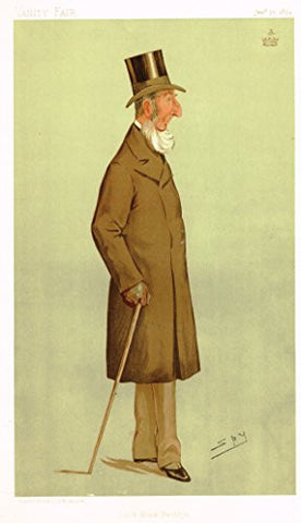 Vanity Fair SPY Portrait - LORD MONK BRETTON - Large Chromolithograph - 1894