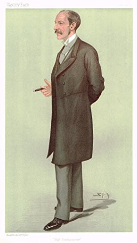 Vanity Fair SPY Caricature - HIGH COMMISSIONER (ALFRED MILNER) - Chromolithograph - 1895