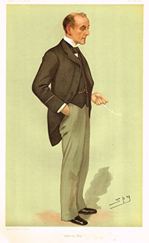Vanity Fair "SPY" Caricature - "ANTHONY HOPE" (ANTHONY HOPE HAWKINS) - Chromolithograph - 1895