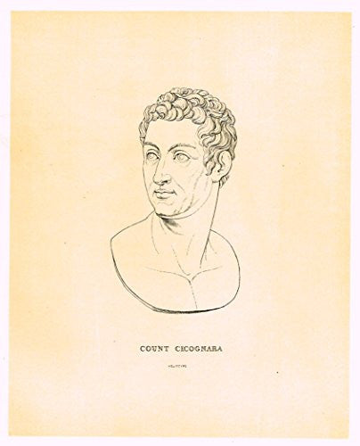 Cicognara's Works of Canova - "COUNT CICOGNARA"- Heliotype - 1876