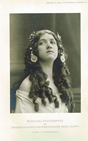 Art Nouveau Typography - "YOUNG WOMAN" - Rotations - Photographie - 1905