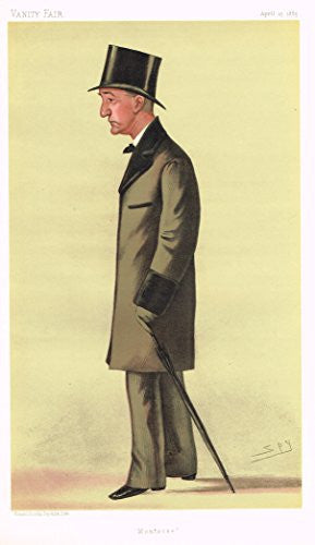 Vanity Fair "SPY" Caricature - "MONTROSE" (BAXTER MONTROSE, M.P.) - Chromolithograph - 1895