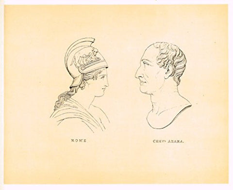 Cicognara's Works of Canova - "ROME & AZARA"- Heliotype - 1876