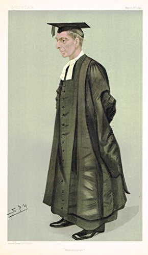 Vanity Fair SPY Caricature - WESTMINSTER (HEADMASTER OF WESTMINSTER) - Chromolithograph - 1886