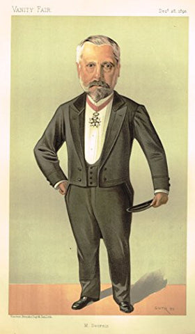 Vanity Fair SPY Portrait - M. DECRAIS - Large Chromolithograph - 1893