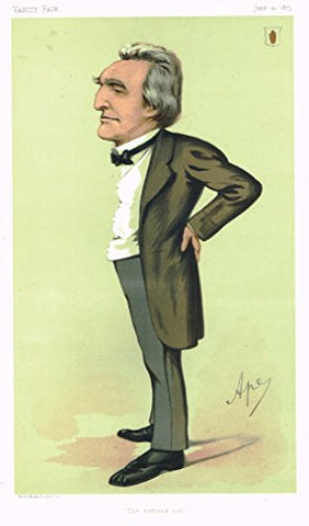 Vanity Fair Characiture - "THE RETIRED LIST" - APEY - Large Chromolithograph - 1875