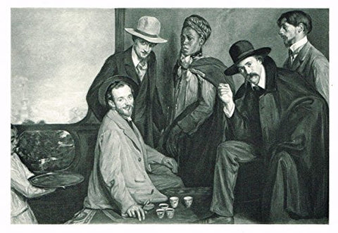 Salons of 1901's ANDRE GIDE, ROUART, CHANVIN, ATHMAN-BEN-SALA" - Photograveure - 1901