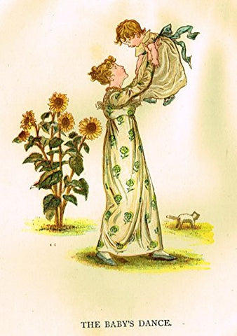 Kate Greenaway's Little Ann - THE BABY'S DANCE - Chromolithograph - 1883