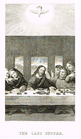 Burkitt's Book of Common Prayer - "THE LAST SUPPER" - Copper Engraving - 1820