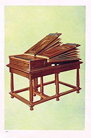 Hipkins Musical Instruments - "Bible Piano" - Stipple Chromolithograph - 1923