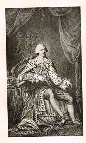 Memoires of the Court of England - GEORGE THE THIRD - Photo-Etching - 1843