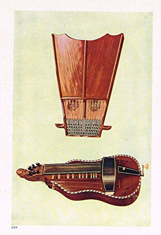Hipkins Musical Instruments - "Bell Harp" - Stipple Chromolithograph - 1923