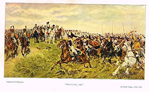 Emerson's History - "FRIEDLAND, 1807" - Lithograph - 1901