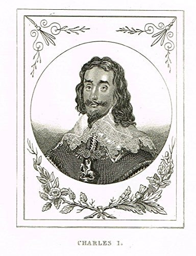 Miniature History of England - CHARLES I - Copper Engraving - 1812