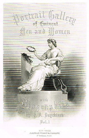 Duyckinck's "Portrait Gallery of Eminent Men & Women" - Frontpiece - 1872