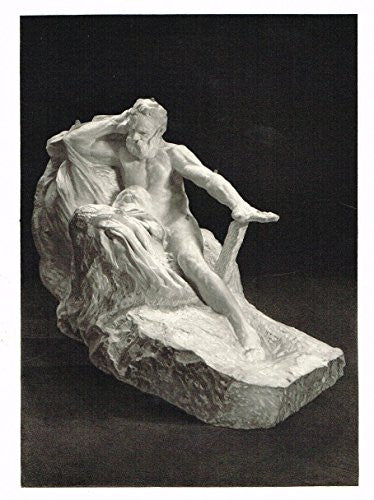 Salons of 1901's "VICTOR HUGO (MARBLE)" by A. RODIN - Photograveure - 1901