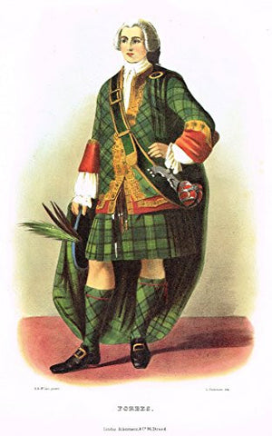 Clans & Tartans of Scotland by McIan - FORBES - Lithograph -1988