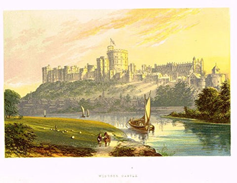 Morris's Country Seats - "Windsor Castle" - Chromolithograph - 1866