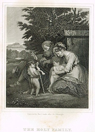 New Testamnet - "THE HOLY FAMILY" - Steel Engraving - 1853