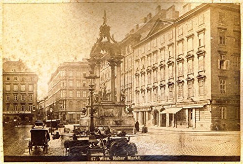 Albumen View of Vienna, Austria - "HOHER MARKT." - c1880 - Sandtique-Rare-Prints and Maps
