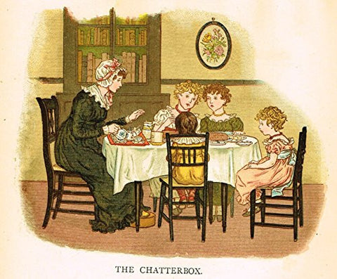 Kate Greenaway's Little Ann - THE CHATTERBOX - Chromolithograph - 1883