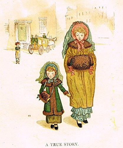 Kate Greenaway's Little Ann - A TRUE STORY - Chromolithograph - 1883